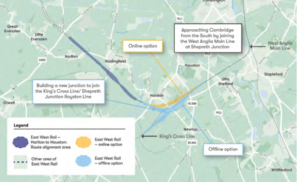 Figure 7: Section E - Harlton to Hauxton Section E - Harlton to Hauxton
